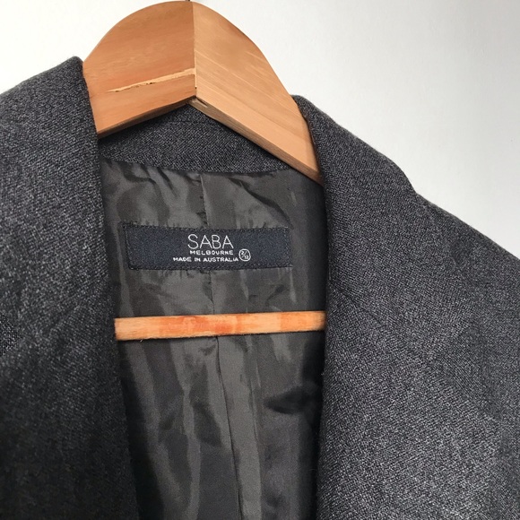 Saba Grey Wool Blazer - Picture 2 of 14
